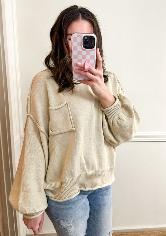 Oversized Pale Oak sweater