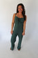 Sweetheart Ribbed Knit Jumpsuit