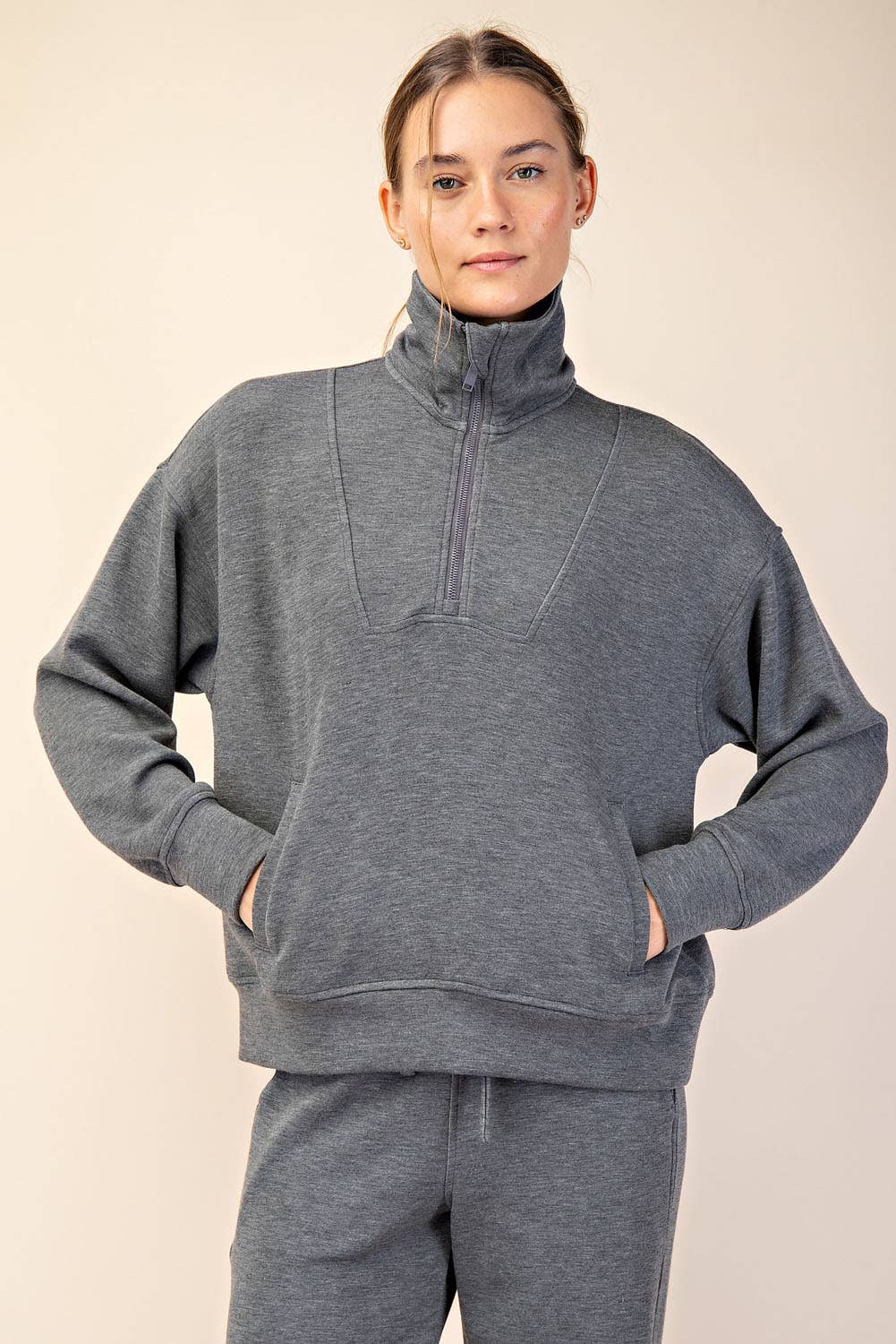 Laine Modal Scuba Quarter Zip