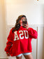 Red 'USA & FLAG' Reversible MockNeck Sweatshirt