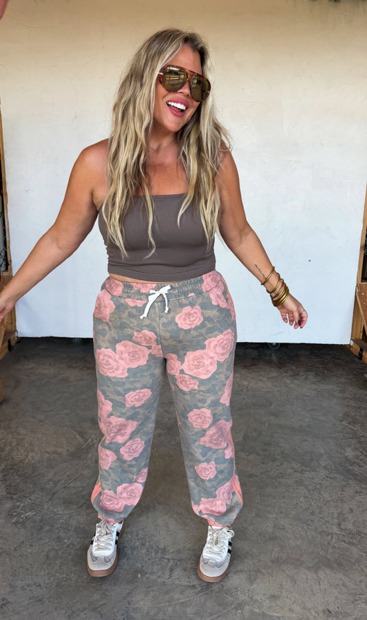 PREORDER- VINTAGE ROSE JOGGERS