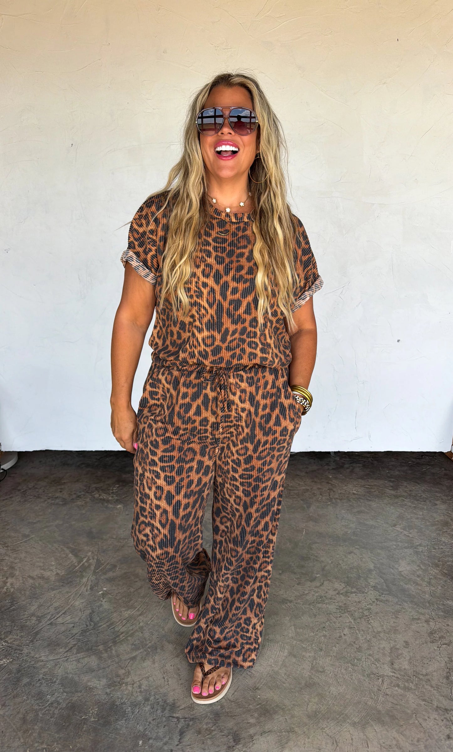PREORDER- CHEETAH KELSEY PANT SETS