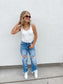 PREORDER- URBAN DISTRESSED CROP JEAN