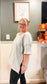 Plus Size Oversized Reversible V Neck Top