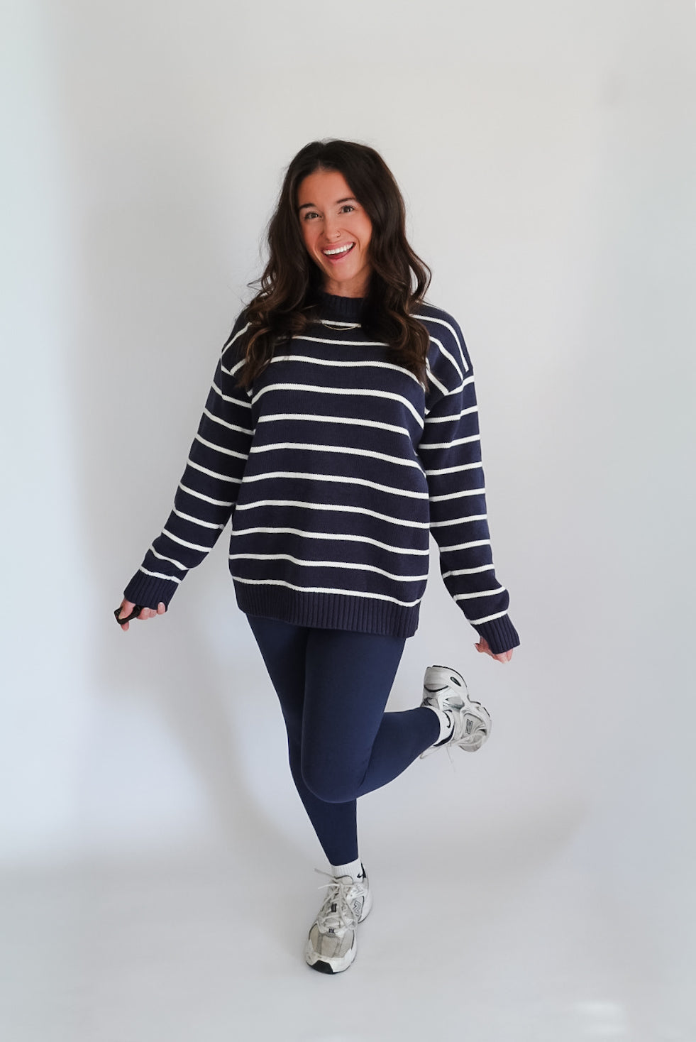Laken Navy Striped Sweater