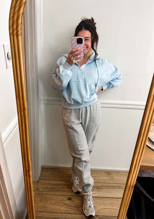 Snow Blue Quarter Zip
