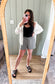 Relaxed fit white button down