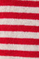 Red & White Side Tie Knit Top