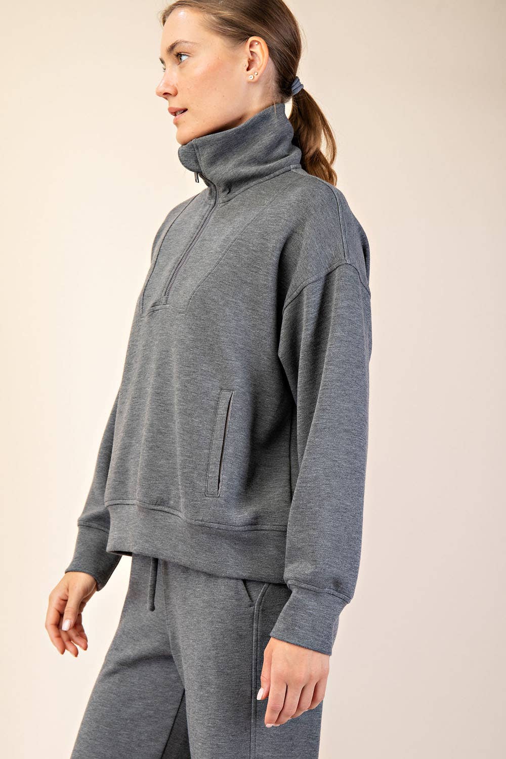 Laine Modal Scuba Quarter Zip