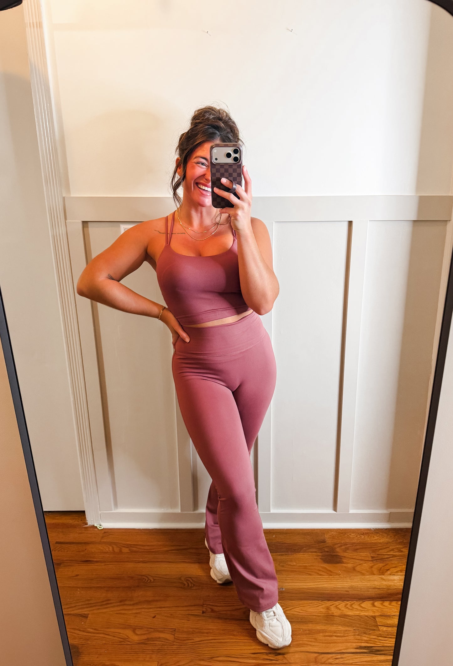 Venice Seamless-Front Flare Pants