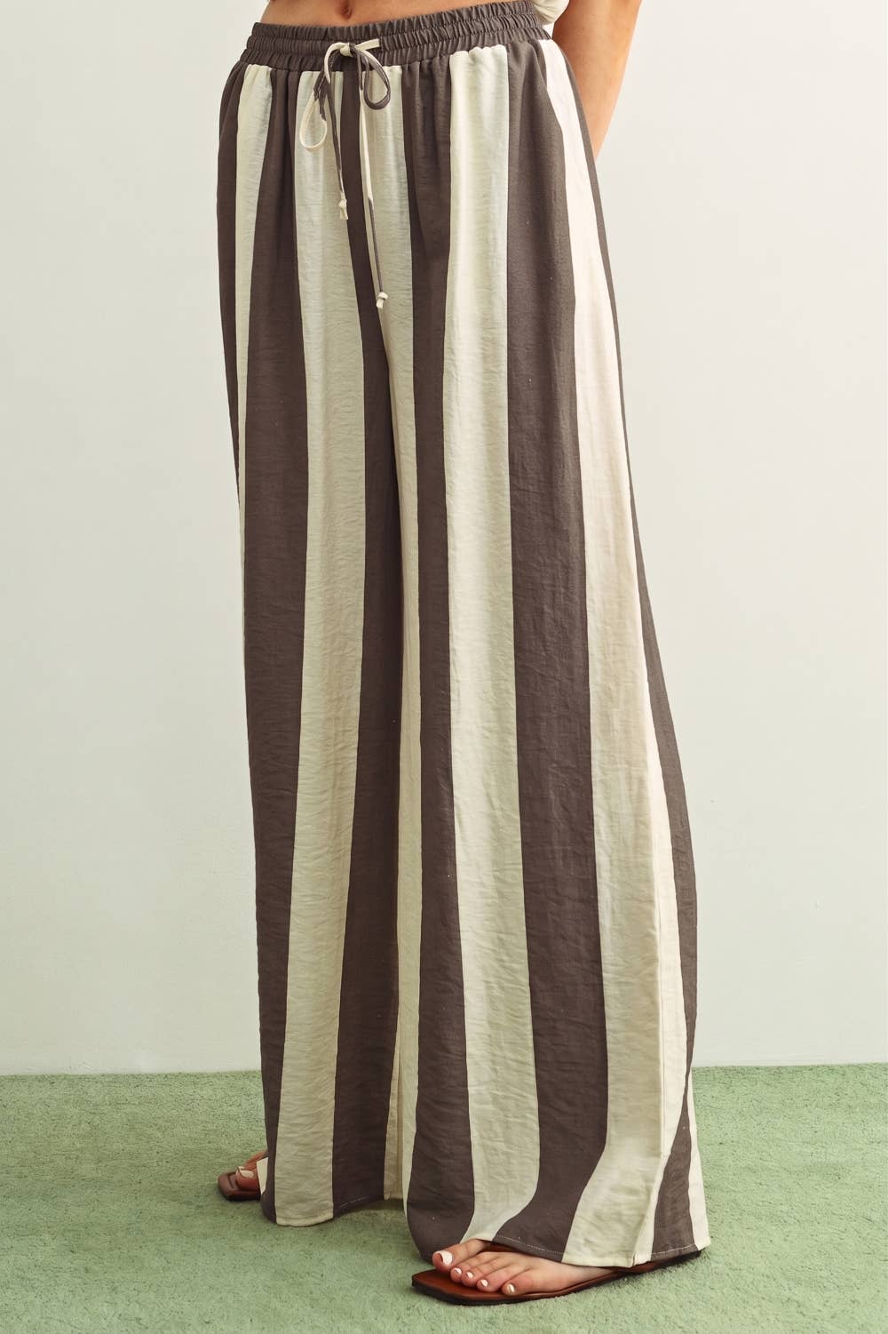 Halle Stripe Wide Leg Trouser