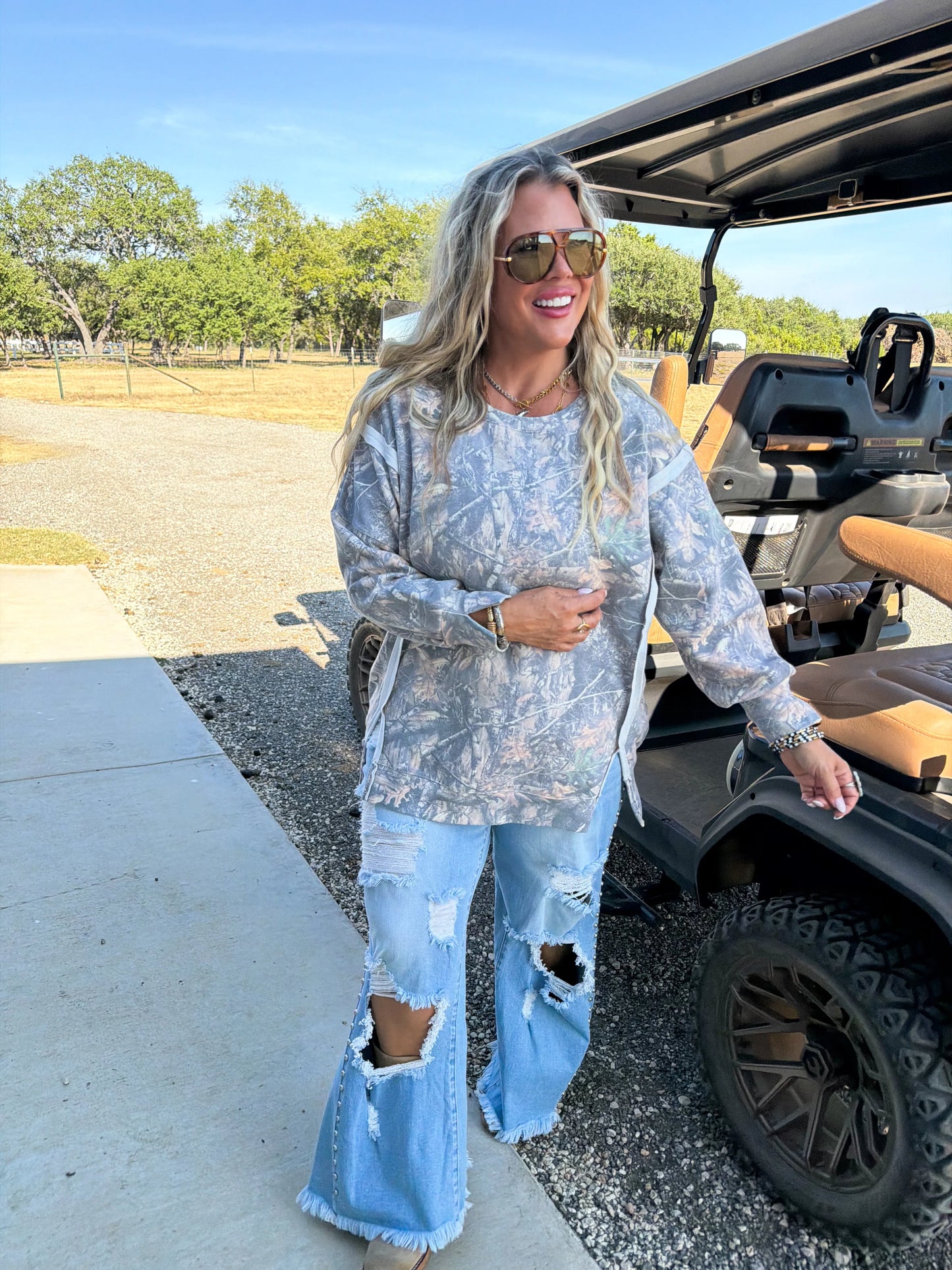 PREORDER- WANDER CAMO CLASSIC CREW PULLOVER