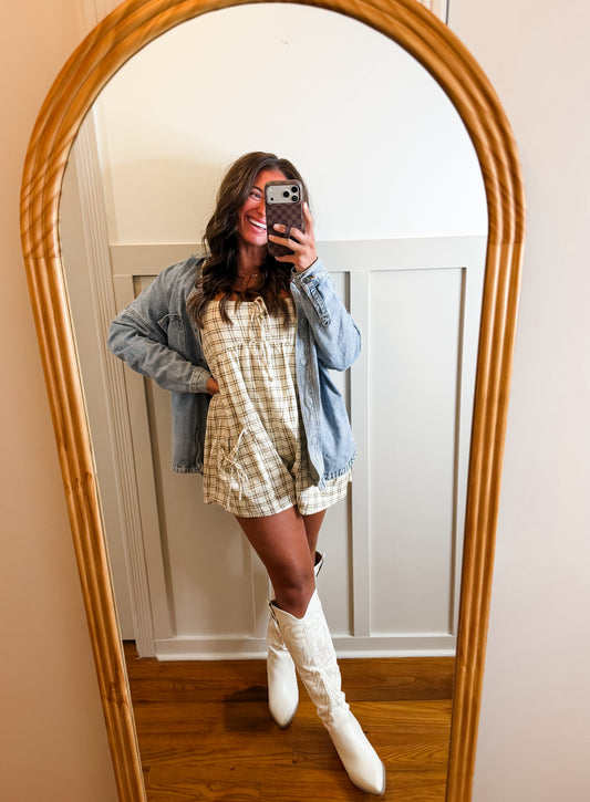 Carmen Plaid Romper