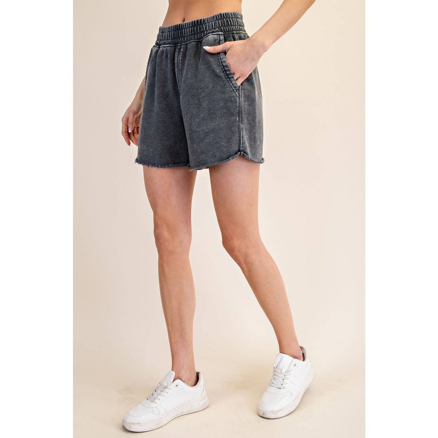 Strawberry Mineral Washed Terry Short