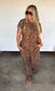 PREORDER- CHEETAH KELSEY PANT SETS