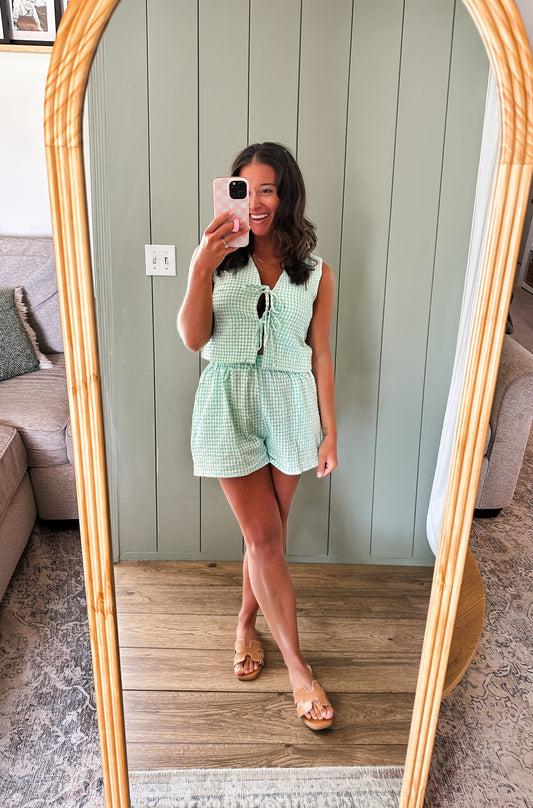 Gracie Gingham Textured Set