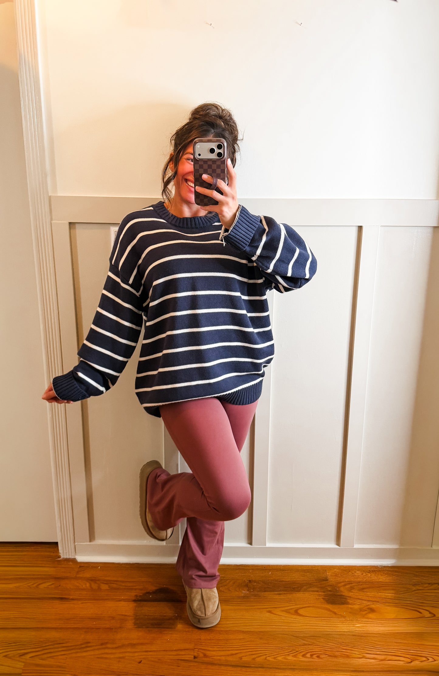 Venice Seamless-Front Flare Pants