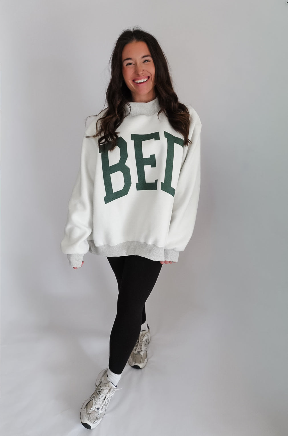 GYM 'GYM & BED' Reversible Mockneck Sweatshirt