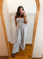 Seaside Self Tie Front Smocked Tube Jumpsuit