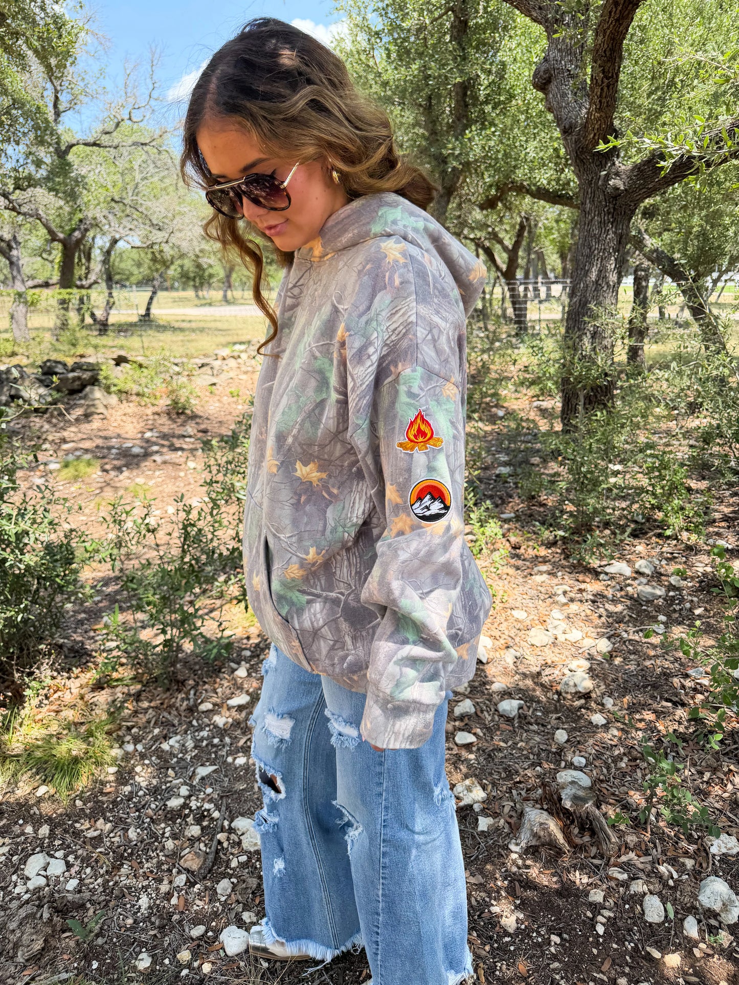 PREORDER- HIDDEN TRAIL CAMO HOODIE PULLOVER