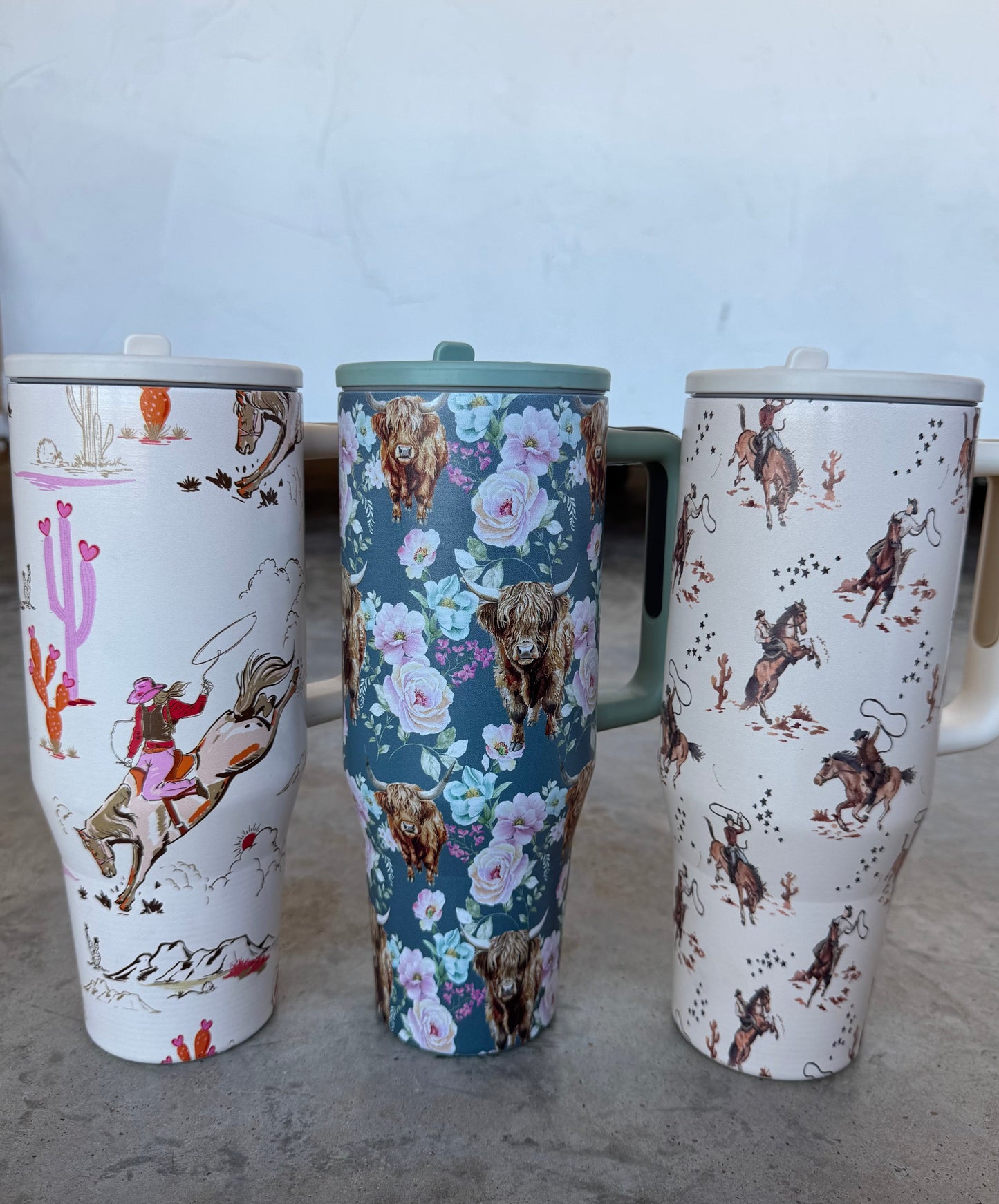 PREORDER- FLORAL & WESTERN STAINLESS STEEL TUMBLER
