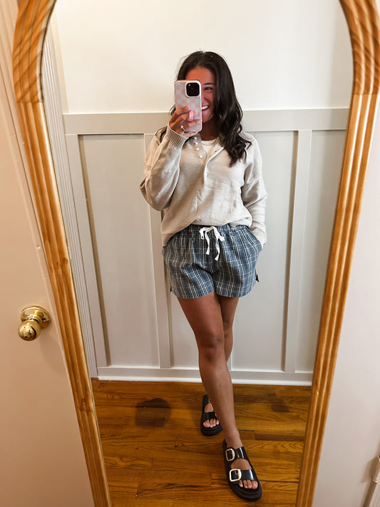 Maisie Henley Button Up Sweater