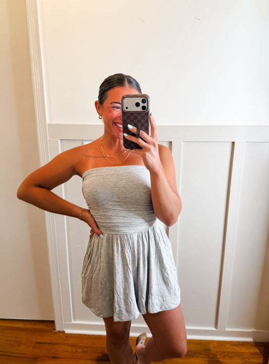 Kate Strapless Romper