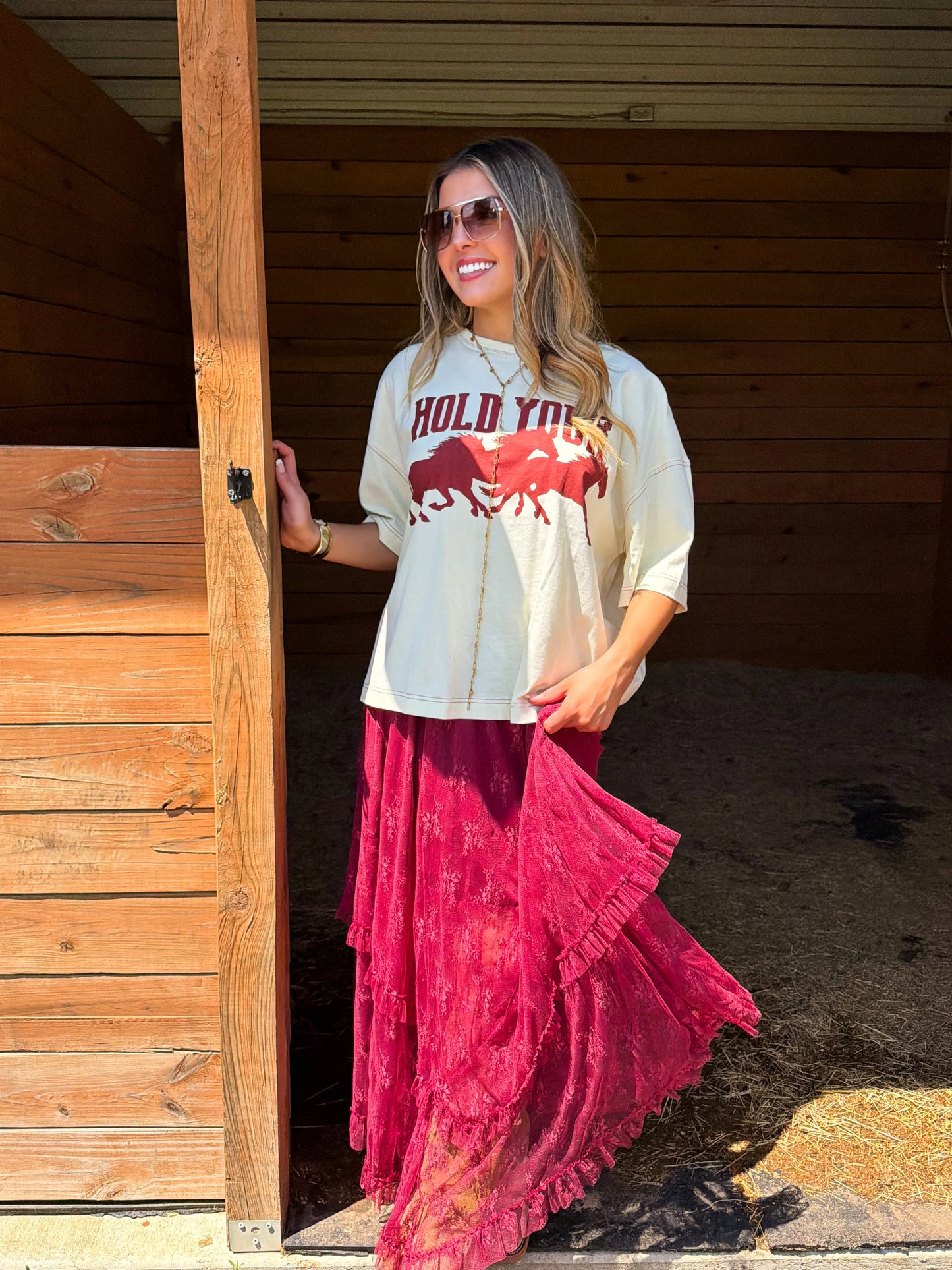 AUTUMN BLOOMING MAXI SKIRT