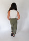 Olive Mineral Wash Terry Butter Jogger