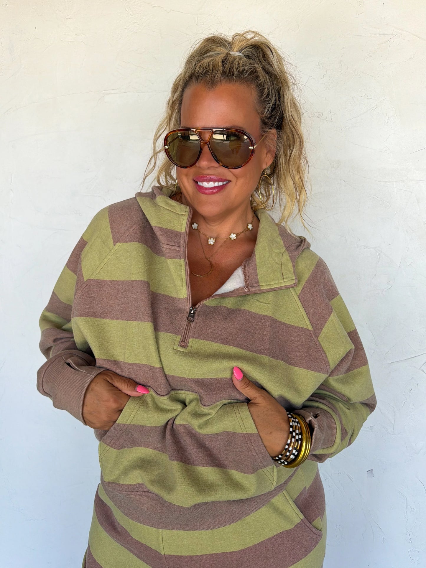 PREORDER- POLKA & STRIPE EASY DOES IT PULLOVER