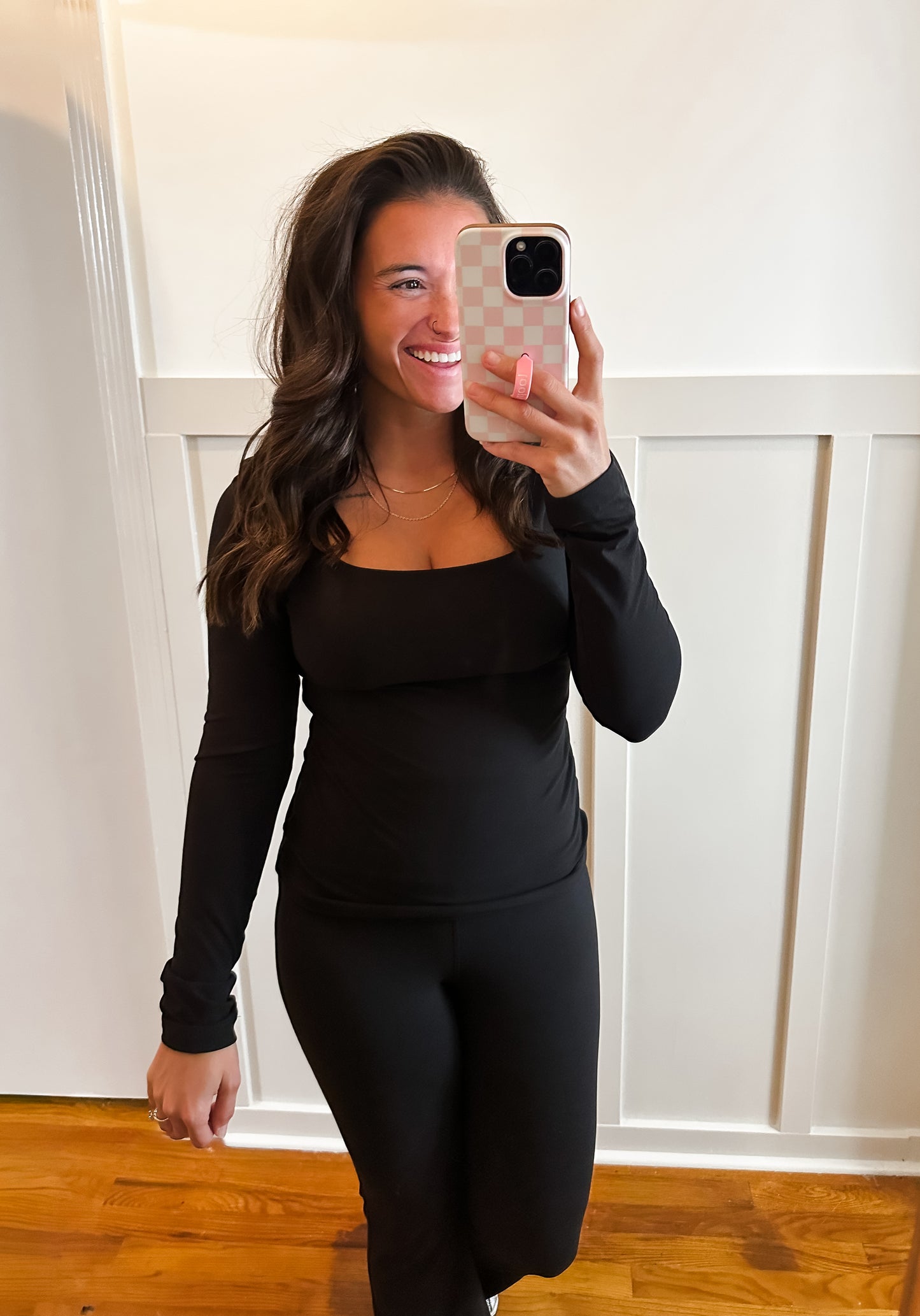 Buttery Soft Square Neck Long Sleeve Top