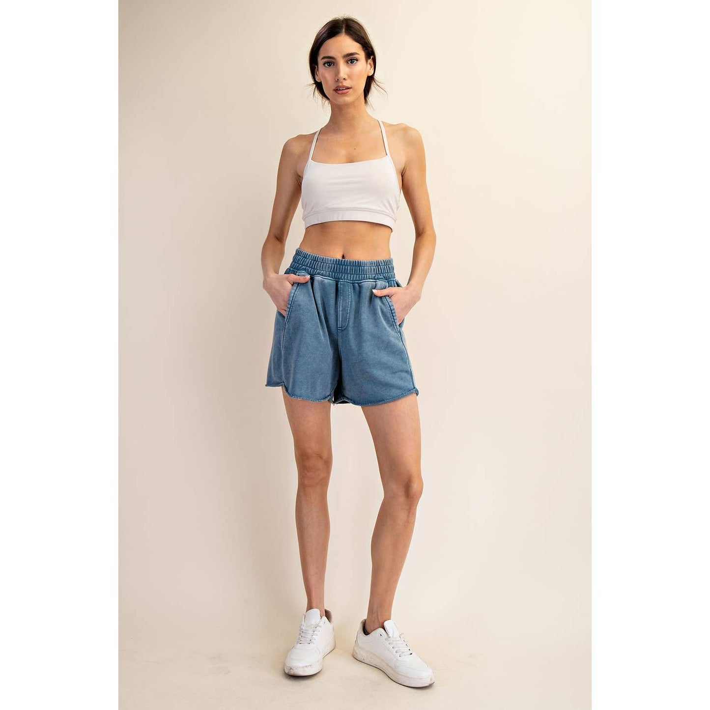 Strawberry Mineral Washed Terry Short