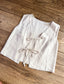Capri Linen Tie Vest