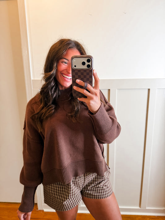 Brown Knit Sweater