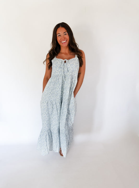 Floral Tiered Midi Dress