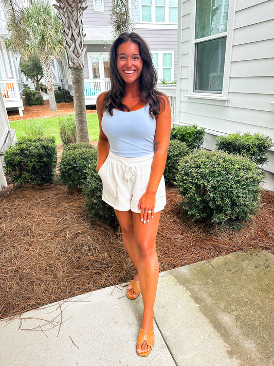 Sky Butter Basic Cropped Tank
