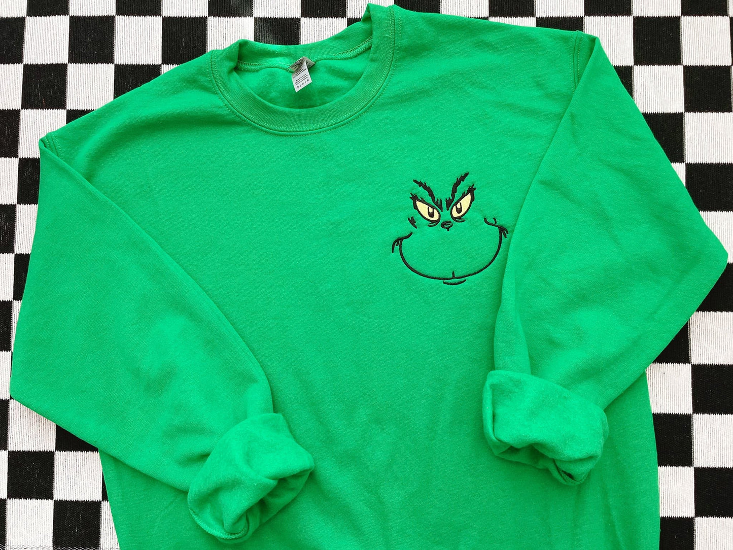 Pre-Order Green Face Embroidered Crewneck