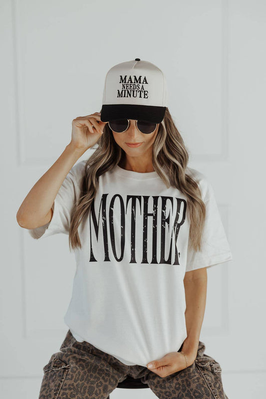 Mama Needs a Minute Women's Vintage Embroidered Hat