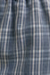 August Denim Plaid Drawstring Shorts