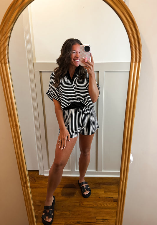 Kate Knitted Stripped Set