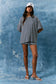 Saylor Short Sleeve Stripe Oversized Tee