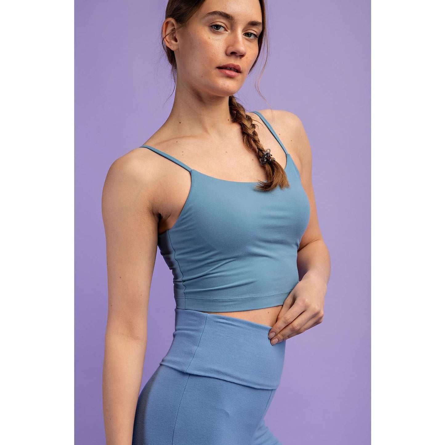 Sky Butter Basic Cropped Tank
