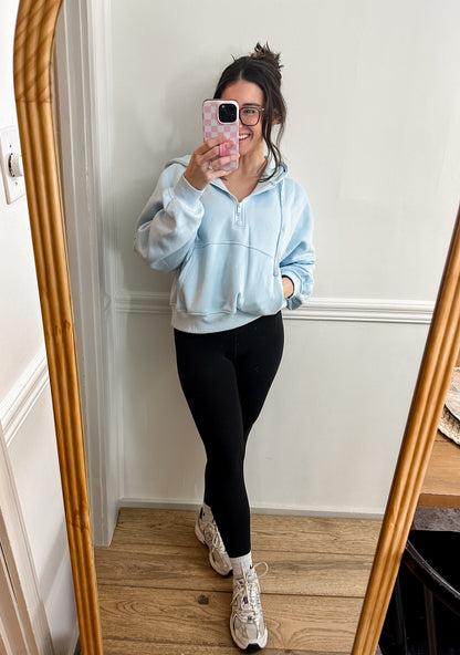 Snow Blue Quarter Zip