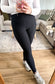 Black Ribbed Leggins