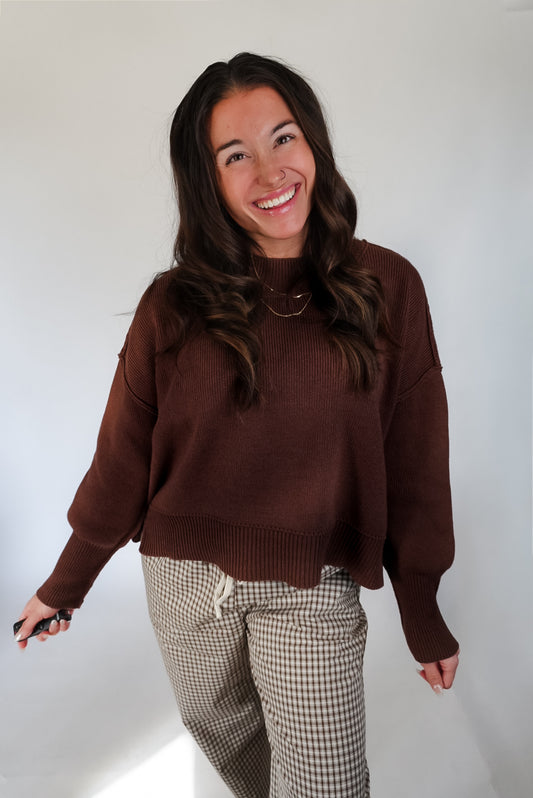 Brown Knit Sweater