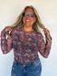 PREORDER- FALL FLOWER DRESS IT UP MESH TOPS