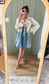 Aria Tie Shoulder Mini Bubble Dress