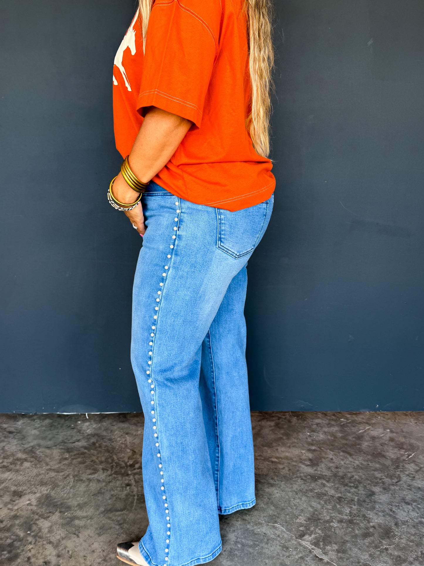 PREORDER- UPTOWN PEARL DENIM JEAN