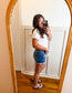 Dark Wash Risen Shorts