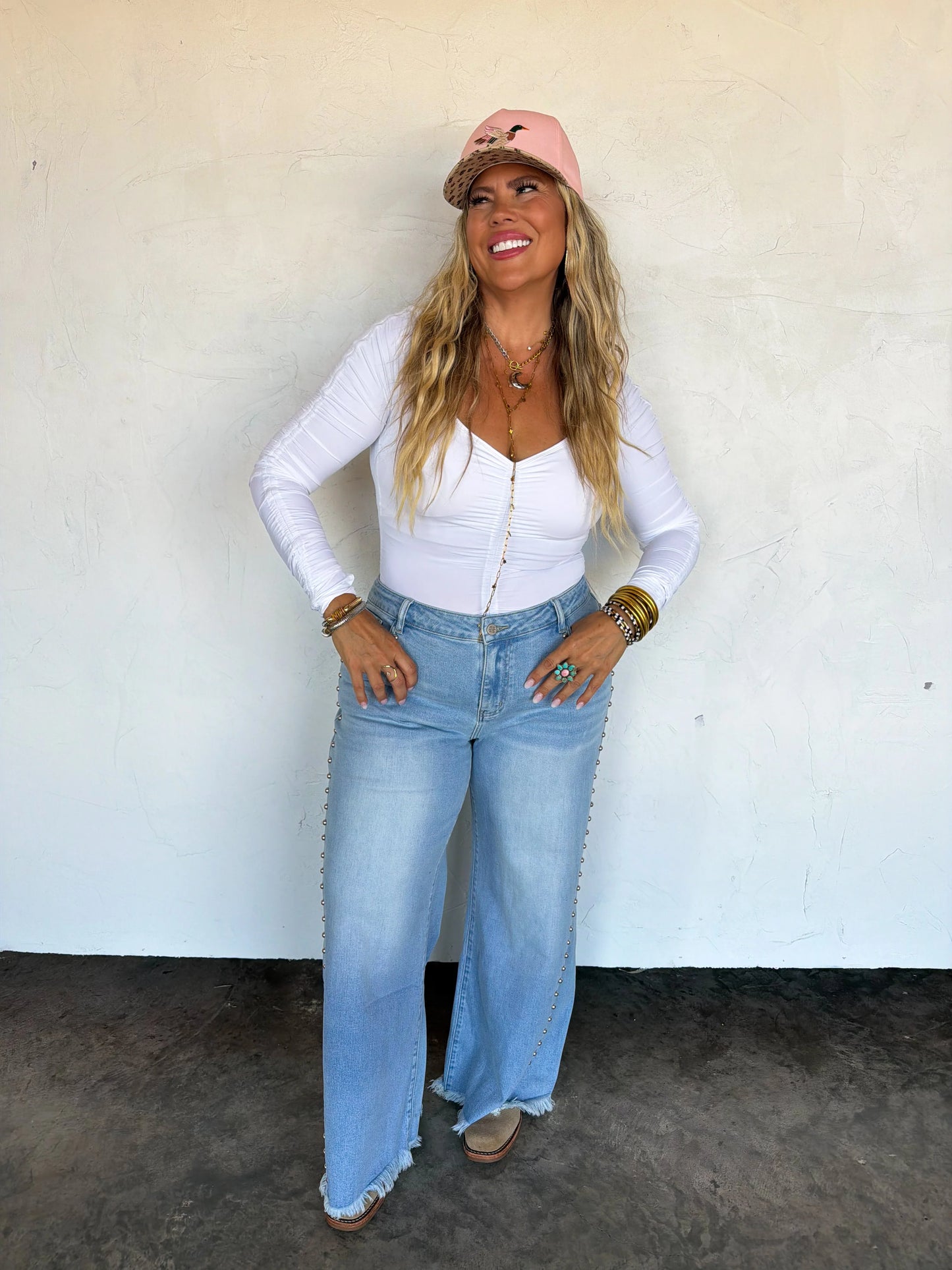 PREORDER- OFF THE GRID STUDDED JEANS